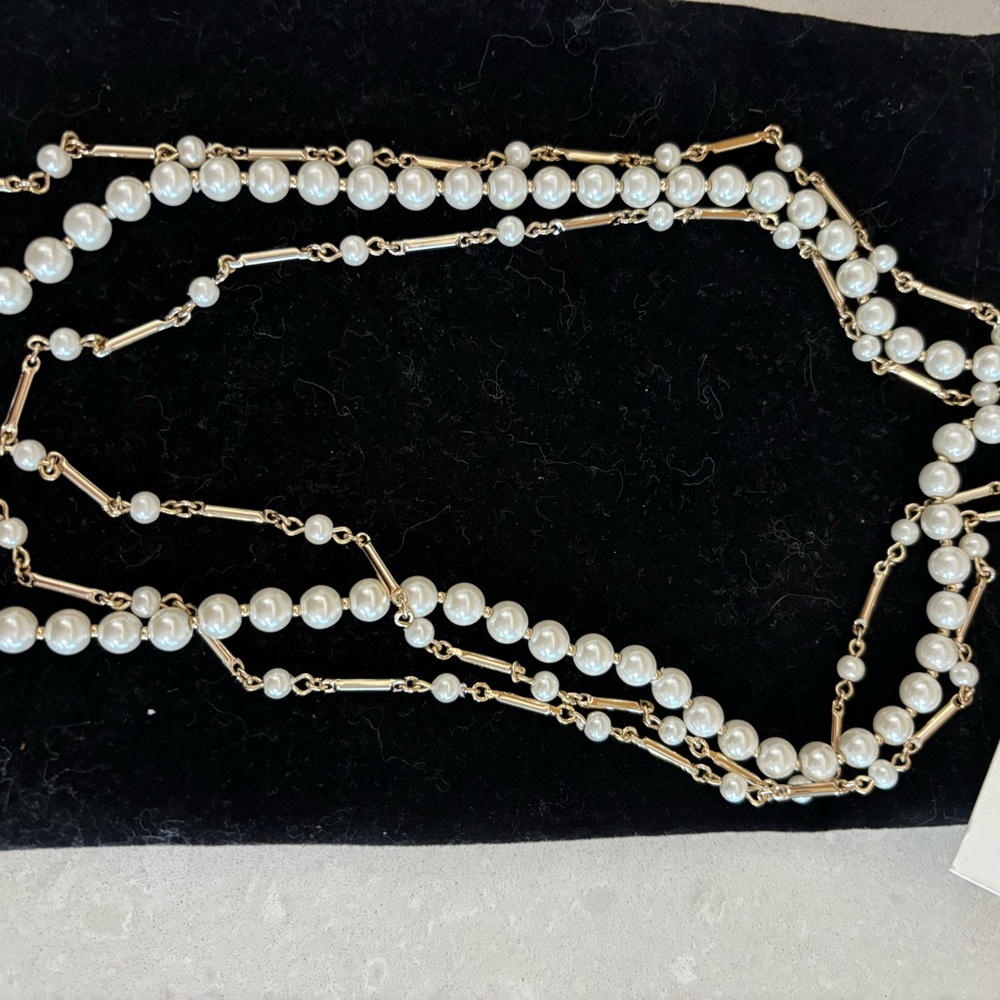 Ralph Lauren Pearl and Gold Necklace